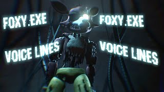 SFM FNaF Foxyexe Voice lines [upl. by Notlad]