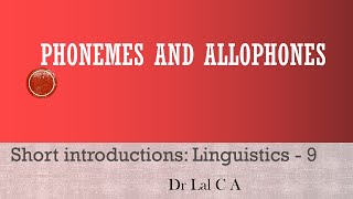 Phonemes and Allophones [upl. by Lorusso]