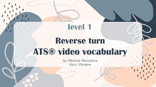 Reverse turn  ATS® video vocabulary [upl. by Nohsad948]