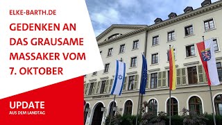 Gedenken an das grausame Massaker vom 7 Oktober [upl. by Aikmat]