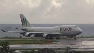 Wamos Air Boeing 7474H6 ECMQK  Roland Garros Airport RUN [upl. by Leeban]