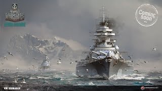 Bismarck  Schlachtschiff Tier 8 gameplay live from gamescom 2015 [upl. by Ayidan192]