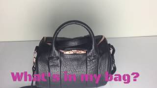 Whats in my bag  Alexander Wang Rockie bag [upl. by Mariya718]