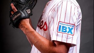 Check out the Phillies 1st ever jersey sponsorship patch via Phillies [upl. by Xavler]