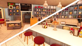 Decorating Lukes Diner from Gilmore Girls in Bloxburg [upl. by Acina]