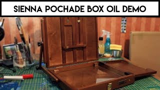 Sienna Pochade Box for Plein Air ✶ Unboxing amp Demo ✶ Beginner Oil Painting [upl. by Buttaro]