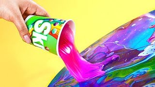 MESSY YET BEAUTIFUL PAINTING TECHNIQUE FOR KIDS [upl. by Zampino]