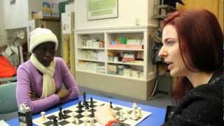 The US Chess Scoop Phiona Mutesi Comes to Philly [upl. by Heshum]