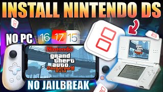 iNDS iOS  Play Nintendo DS  No Computer No Jailbreak 2023 [upl. by Sadnac177]