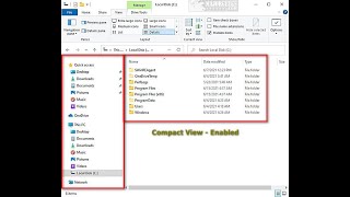 How to Enable or Disable Compact View in File Explorer in Windows 10 [upl. by Alleoj544]