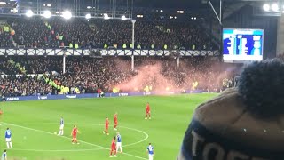 Pitch Invasion amp Rafa Benitez Out Protests I Everton 14 Liverpool I Matchday Experience [upl. by Zelle]