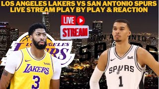 Los Angeles Lakers Vs San Antonio Spurs LIVE Play By Play amp Reaction [upl. by Dremann727]