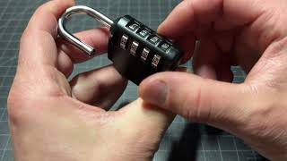 How To Change The Combination On A Fayleeko Combo Lock [upl. by Aleuqahs820]