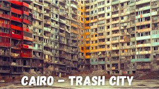 Inside Cairos SLUM Filled with GARBAGE  Cairo Egypt Walking Tour in 4K [upl. by Paza]