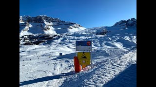 Pista Spinale Diretta  73 e Variante Marchi nera 75 a Madonna di Campiglio [upl. by Lien]