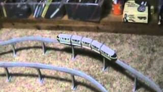 Wooden Train Crash Theatre 15  Monorailwmv [upl. by Tanney756]