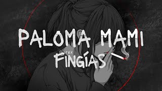 Fingías  Paloma Mami Slowed  Reverb Lyrics [upl. by Lleder516]