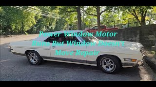 1972 Ford LTD Convertible Rear Power Window Motor Torque Pin Replacement Repair [upl. by Ezmeralda654]