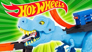 HOT WHEELS City La nouvelle Piste Attaque TREX 2023 TRex Chomp Down [upl. by Ueih]