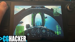 How to Fly The Ace Combat 7 F104C Starfighter on STEAM DECK [upl. by Ihab]