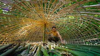 Survival Skills Unleashed  Creating a Hobbit Mushroom House with Minimal Resources Part 1 [upl. by Johnstone]