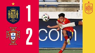 RESUMEN  España 12 Portugal  Fase de grupos  Europeo sub17  🔴 SEFUTBOL [upl. by Atalee]