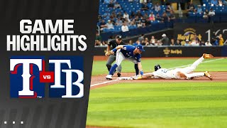 Rangers vs Rays Game Highlights 4124  MLB Highlights [upl. by Baiel738]