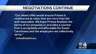 Update on negotiations between Prisma Health and UnitedHealthcare in South Carolina [upl. by Amadeus]