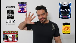 5 MOST INSANE PRE WORKOUTS IN THE MARKET [upl. by Animaj284]