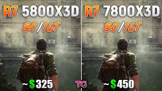 Ryzen 7 5800X3D vs Ryzen 7 7800X3D  Test in 9 Games [upl. by Adnilrev718]