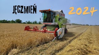 Żniwa 2024  Jęczmień  Claas Dominator 88SL Maxi  DeutzFahr 6165 i 5105  New Holland TD585 [upl. by Herald]