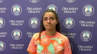 Angelina  PostGame Comments  Orlando Pride at North Carolina Courage [upl. by Enyaz748]