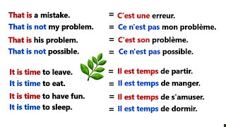 Phrases simples pour apprendre langlais facilement ✪✪easy sentences to learn french 🌿 [upl. by Deery]