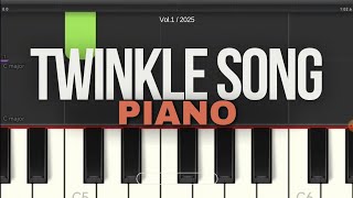 Twinkle Twinkle Little Star Piano Tutorial Slow Easy [upl. by Grady462]