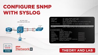 How to Configure SNMP with Syslog Cisco CCNA CompTIA Network Theory and Lab [upl. by Ayhdiv]