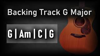 Pop Rock Ballad Backing Track G Major  70 BPM  Guitar Backing Track [upl. by Jabin317]