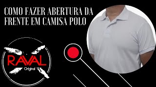 Como fazer a abertura da camisa Polo corteecosturaparainiciantes [upl. by Liddie]