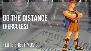 Flute Sheet Music How to play Go The Distance Hercules by Michael Bolton [upl. by Hacceber730]