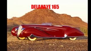 Supercar art deco cars of the 30s amp 40s Delahaye DelageBugatti DuesenbergCord etc [upl. by Aramad]