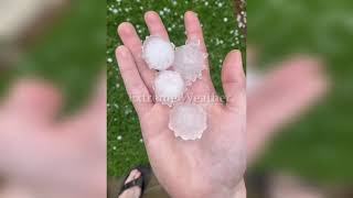 Crazy storm wind and hail hit Melbourne Australia [upl. by Eniksre551]