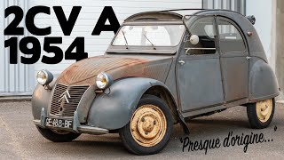 Elle cache bien son jeu Une 2CV A de 1954 à moteur de [upl. by Eiten]