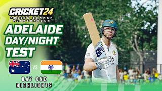 Australia v India  2nd Test  Day One Highlights  Cricket 24 Playthrough [upl. by Tillion]