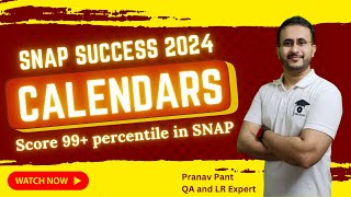 SNAP Success 2024  Calendars  Important for SNAP 2024  MBA Karo [upl. by Areema]