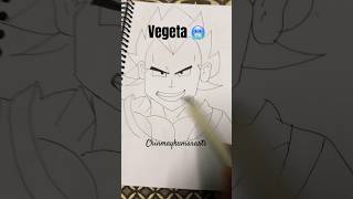 Vegeta drawing dragonball anime edit dbz drawing goku vegeta fyp [upl. by Olethea]