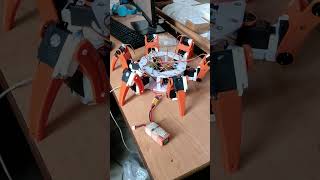 Hexapod 3D printed testing music halloween arduinoproject raspberrypi trending cinemanews [upl. by Ardnad820]