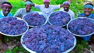 GRAPE JUICE  100 KG Grapes  Natural Pure Healthy Fruit Juice Making In Village  Juice Recipe [upl. by Drofub880]