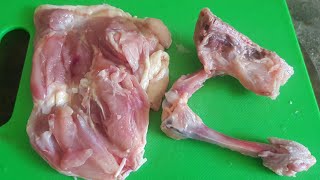 HOW TO DEBONE LEG QUARTER  DEBONING CHICKEN LEG AND THIGH [upl. by Lydnek]