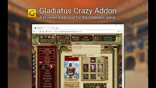 Gladiatus  Quick overview of the Gladiatus Crazy Addon [upl. by Eben]