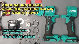 Service gear box bor baterai DCA ADJZ2060i [upl. by Adnilam]