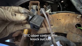 ￼ OTC Upper Control Arm Knockout Tool How to use it [upl. by Eimia]